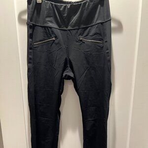 ADAY Throw it Higher Leggings in Black - Women's Large - with zippers